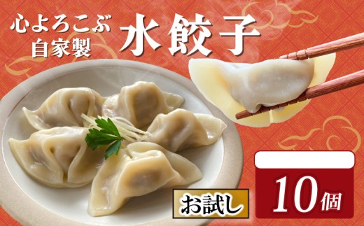 【お試し】水餃子 自家製水餃子 10個（10個入り×1袋）餃子 冷凍餃子 冷凍ギョーザ ギョーザ 冷凍ぎょうざ 中華 ギョウザ ぎょうざ 点心 スイギョウザ 中華料理  お試し用 5000円 五千円 ラーメンやんぐ 静岡県 三島市
