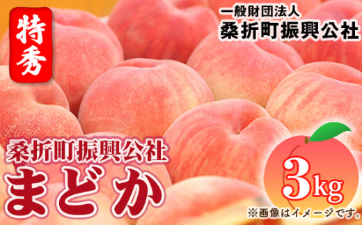もも【まどか・2026年産先行受付】特秀3kg（9～11玉）桑折町振興公社 ／ もも モモ 果物 フルーツ 旬 甘い 甘み ジューシー 果肉 果汁 新鮮 フレッシュ デザート おいしい 産地直送 桑折 こおり こおりまち 福島県 特産品 No.183