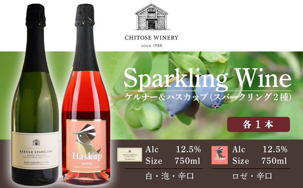 ケルナー＆ハスカップ＜スパークリング２種セット＞