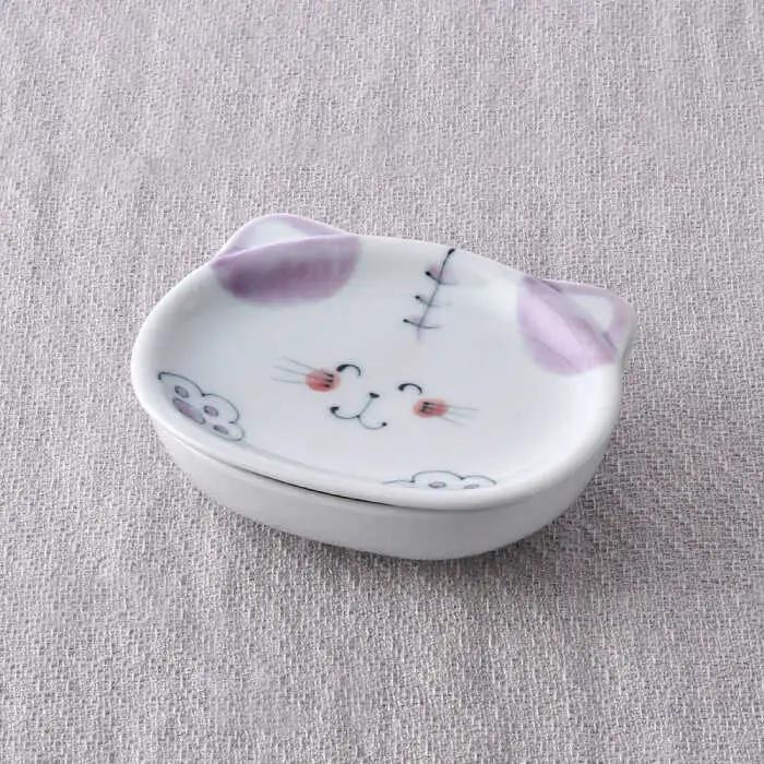 【波佐見焼】ねこ かわいい動物型の蓋物【松幸陶芸】[HB57]