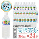 【ふるさと納税】天然ラジウム温泉水 高隈霊泉(計12L・500ml×24本)水 ミネラルウォーター 温泉水 飲料 ペットボトル ラドン ゲルマニウム 国産 鹿児島産 垂水市 【高隈ラジウム】B2-1204