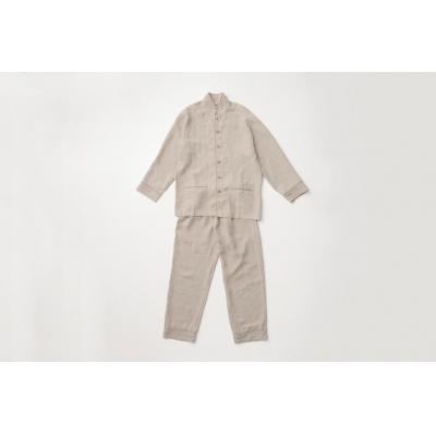 ふるさと納税 京都市 【大東寝具】「睡楽上布(すいらじょうふ) 」 リネンパジャマ リネン100% 男女兼用(LL) |  | 01
