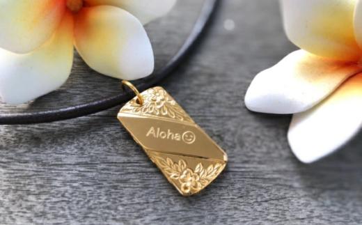 ハワイアン ドッグタグ ハワイアンジュエリー 刻印無料 アクセサリー レイピカケオリジナル ネックレス ゴールド 刻印 オーダー ペア 海 ペット 犬 いぬ イヌ 迷子札 名入れ 刻印  ペアネックレ