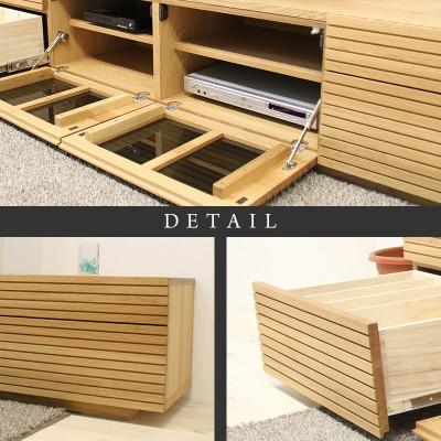 ふるさと納税 大川市 【大川家具】無垢材　テレビボード　ハイタイプ　風雅type2WO　ローボード　幅2700【設置付き】 |  | 02