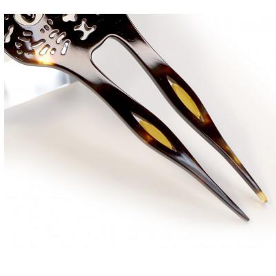 ふるさと納税 長崎市 べっ甲製すまし猫かんざし |  | 03