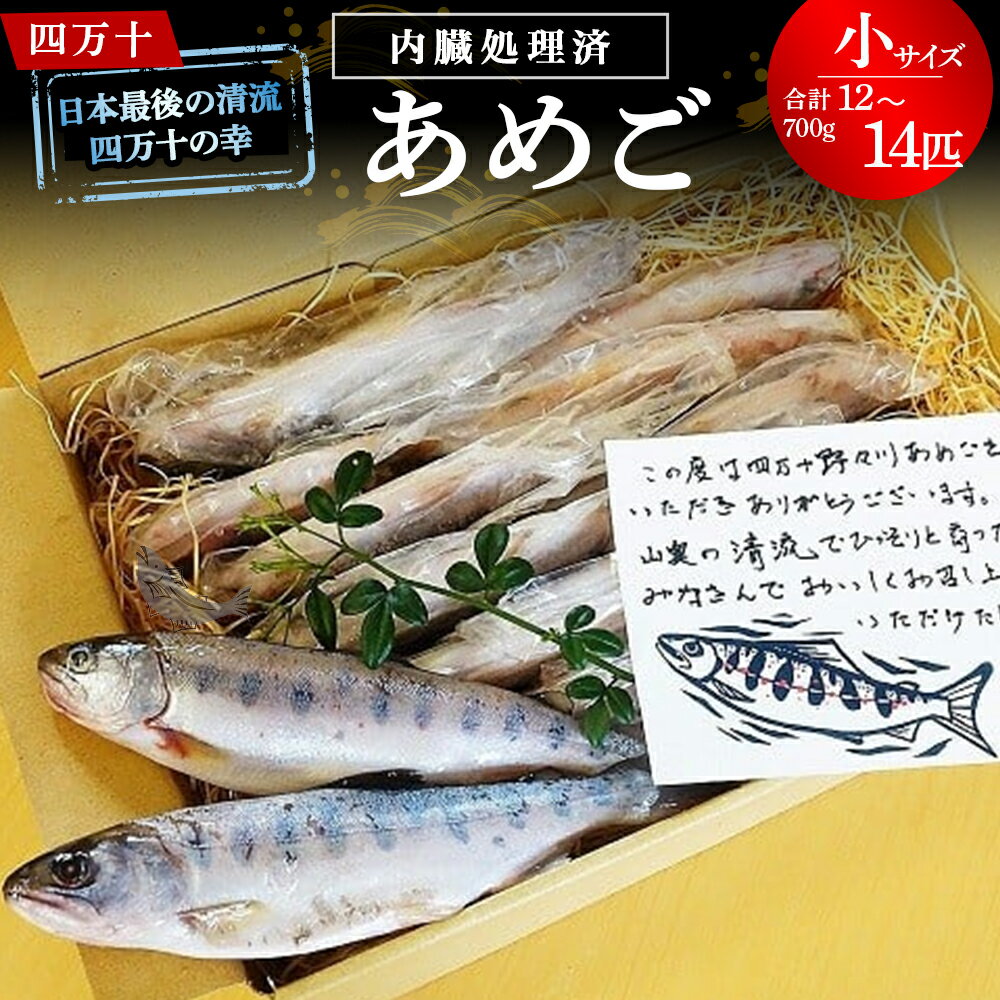 【ふるさと納税】四万十の幸「あめご」 使いやすい小ぶりサイズ 700g (16cm前後×12～14匹) Eay-02 あめご アメゴ 小魚 魚 魚介 川魚 塩焼き 南蛮漬け 冷凍