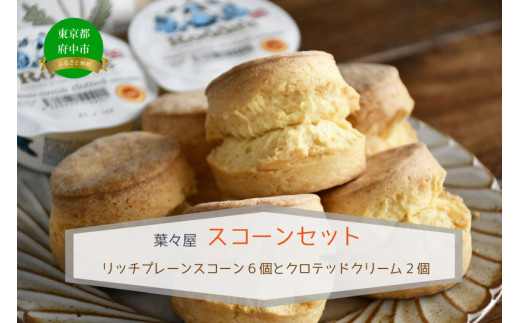 
            【スコーンとクロテッドクリーム】葉々屋ティータイムセット
          
