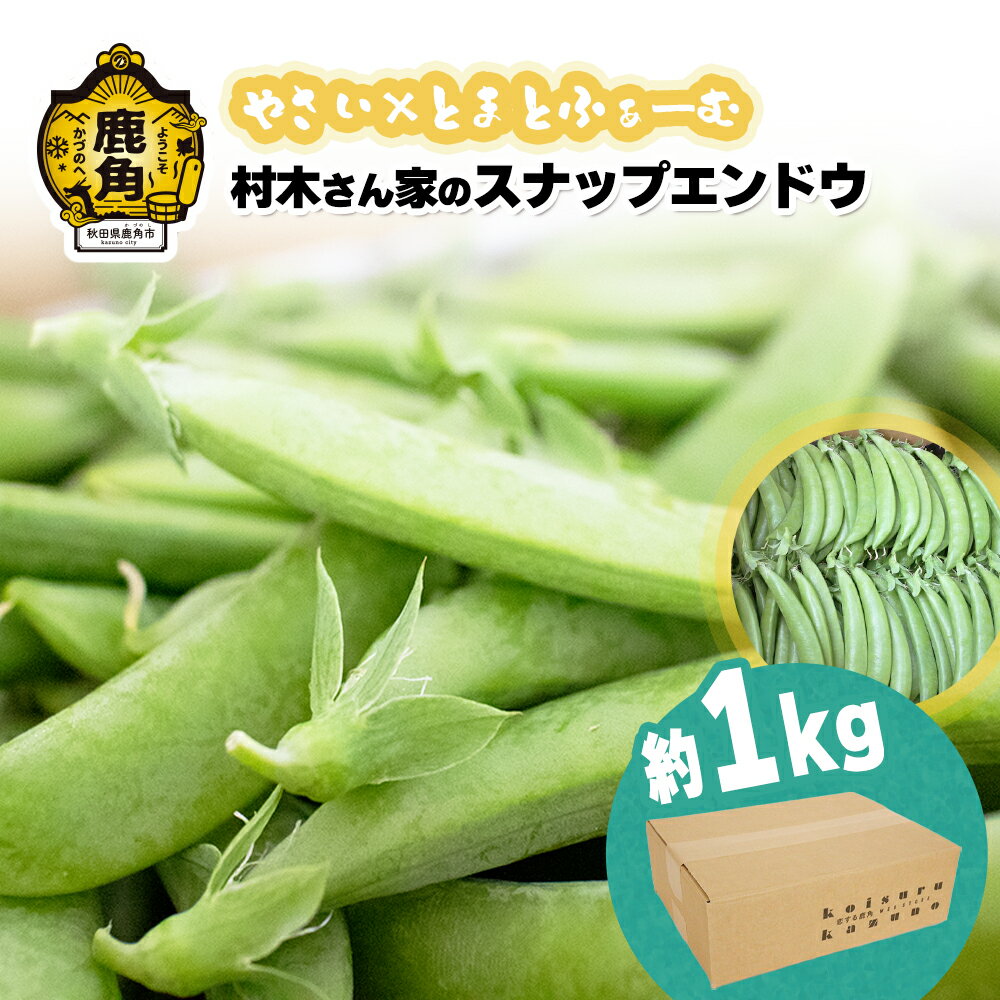 【ふるさと納税】村木さん家のスナップエンドウ 1kg 新鮮 旬 県産 国産 お中元 お歳暮 母の日 父の日 グルメ ギフト 故郷 秋田 あきた 鹿角市 鹿角 送料無料 【やさい×とまとふぁーむ】