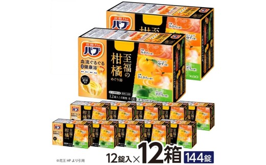 花王バブ 至福の柑橘めぐり浴　12錠入×12箱 SC0525