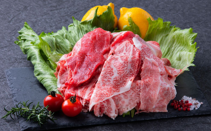 【ロマ佐賀】厳選佐賀牛バラ切落としスライス1kg / 牛肉 / 佐賀県 / 有限会社片岡精肉店 [41AEAC007]