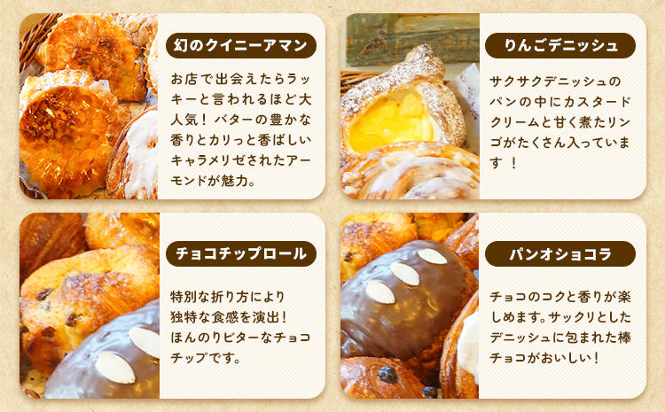 ばくto Pan ディニッシュ セット 8種類11個 詰め合わせ パン ベーカリー ブレット 冷凍パン 食パン シナモン ディニッシュ クロワッサン クイニーアマン 食事 おやつ お取り寄せ 茨城県 
