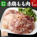 【ふるさと納税】熊本県産赤鶏 もも肉 1.0kg 1kg×1パック 肉 お肉 鶏肉 赤鶏 熊本県産 濃厚 ジューシー ステーキ 唐揚げ お鍋 パック 冷凍 九州 熊本県 送料無料