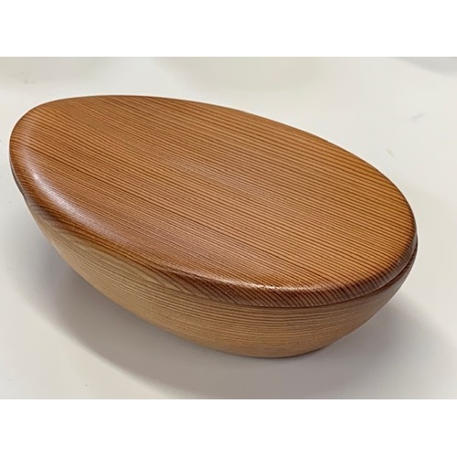 吉野杉　雫型　弁当箱／津田瑞苑　ボウル　木製　スギ　ガラス　ウッド　コート　コーティング　奈良県　宇陀市_イメージ3