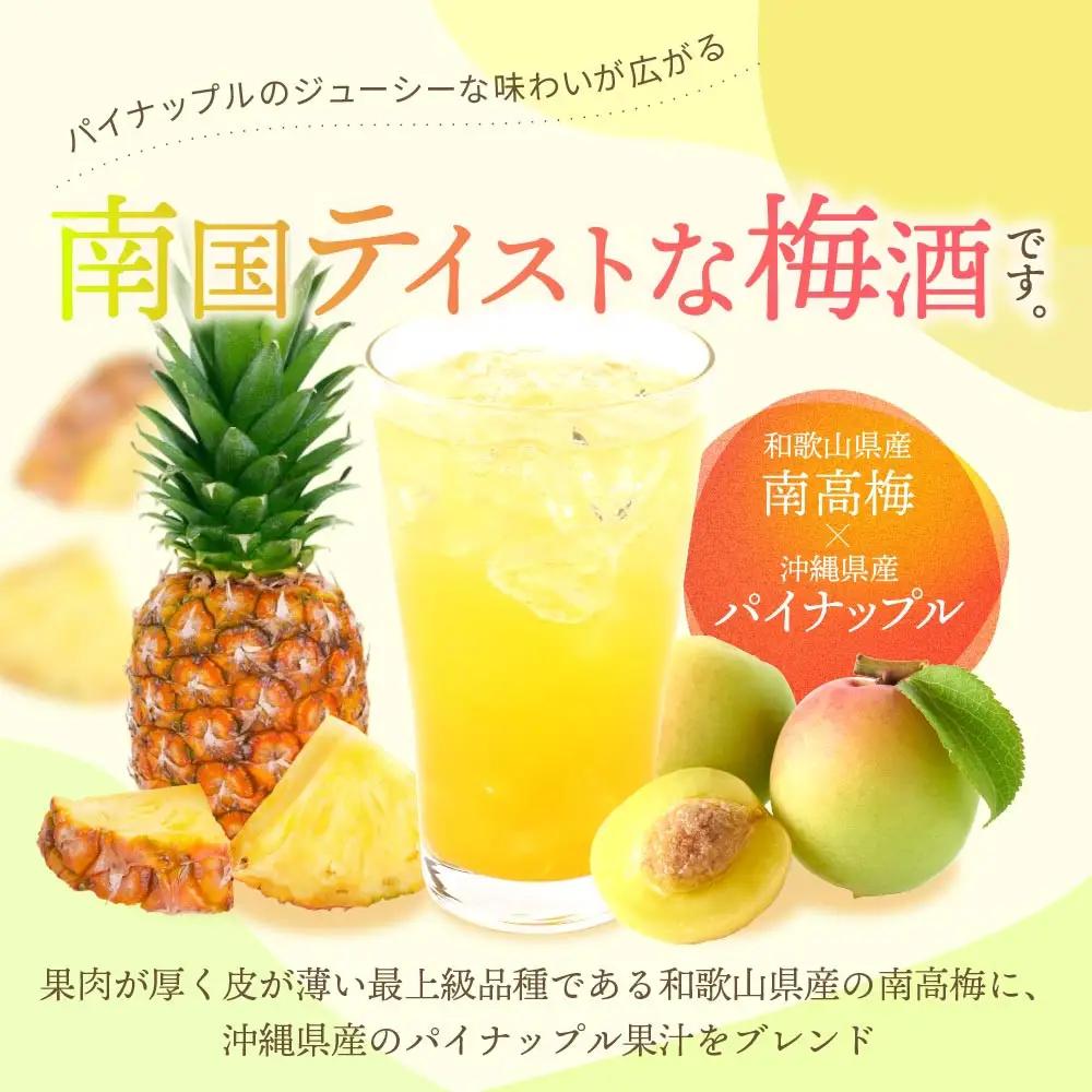 紀州の梅酒とパイナップル 約720ml ・完熟みかん梅酒 約720ml セット