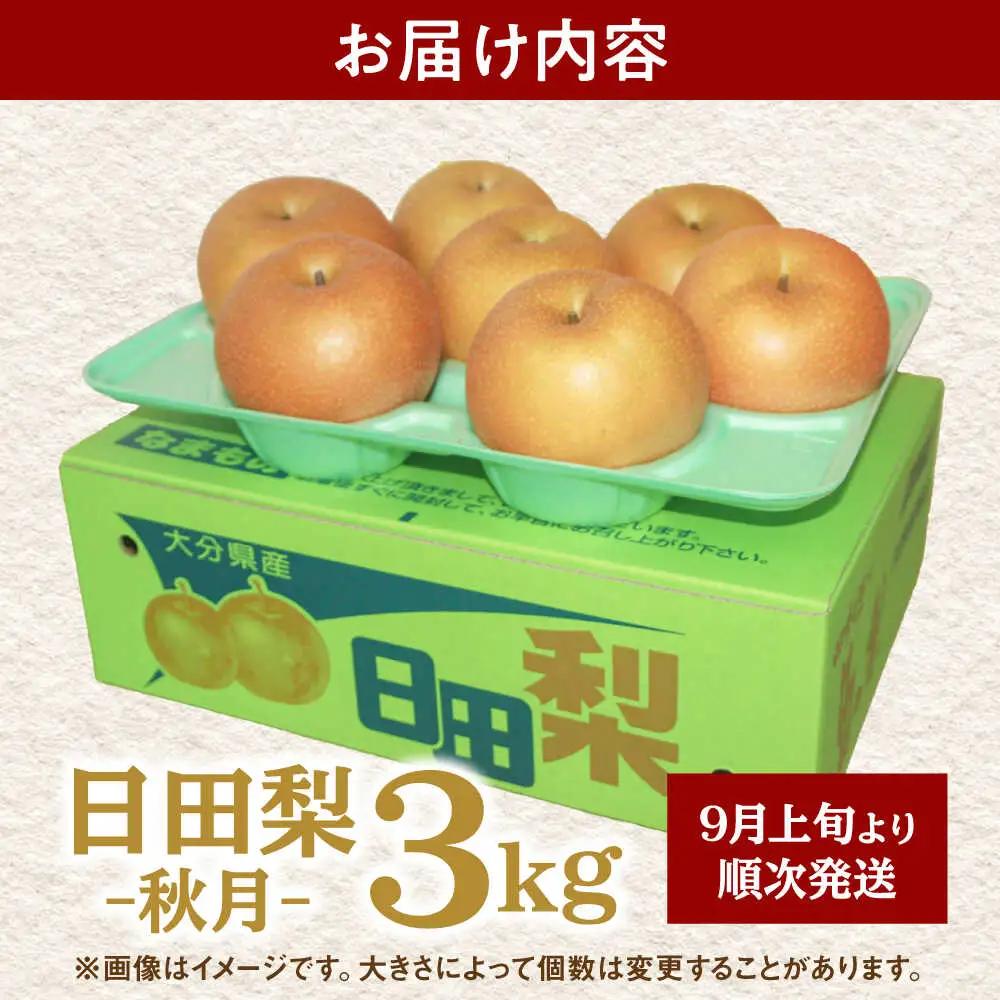 【先行予約】梨 あきづき 3kg 日田 梨 ARBB003