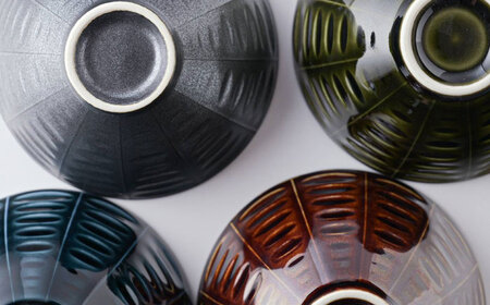 【美濃焼】 asumi(彩澄) なじみ茶碗 箱入り 4色セット 78193497 瑞浪市 / やまに 食器 ご飯茶碗 リサイクル [AZCR020]