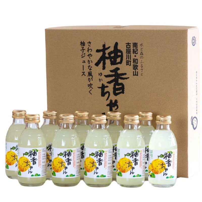 古座川町のゆずドリンク ストレートドリンク柚香ちゃん（10本入り）ゆず 柚子 柚 ユズ ジュース ドリンク【yuz101A】