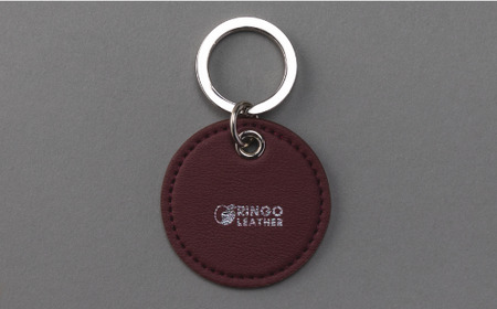 りんごレザー RingoLeather(登録商標) KEY RING 【 赤 】 株式会社SORENA キーリング 信州 4500円 長野県 飯綱町