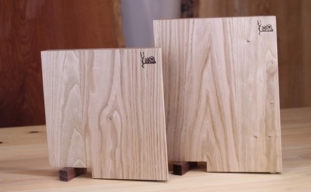 栗のまな板スタンド付き小 キッチン用品 食器 小皿 工芸品 