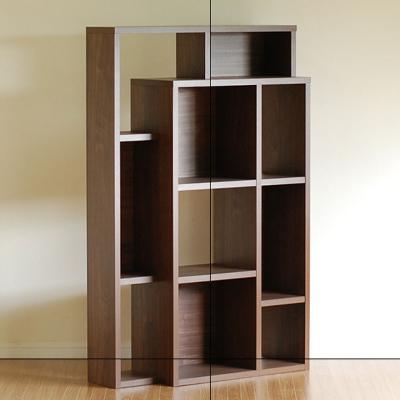 ふるさと納税 大川市 フレーム (ロータイプ)オープンシェルフL ダークブラウン(幅85高さ135)