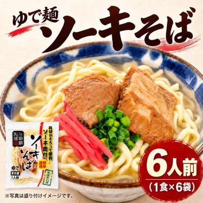 本格的な沖縄の味!与那覇食品のソーキそば ゆで麺タイプ 6人前(1食×6袋)【配送不可地域：離島】