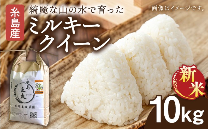 
            【令和7年産新米】糸島産 ミルキークイーン 10kg【2025年10月中旬より順次発送】  糸島市／糸島王丸農園（ 谷口汰一 ）【いとしまごころ】 米 [AAZ018]
          