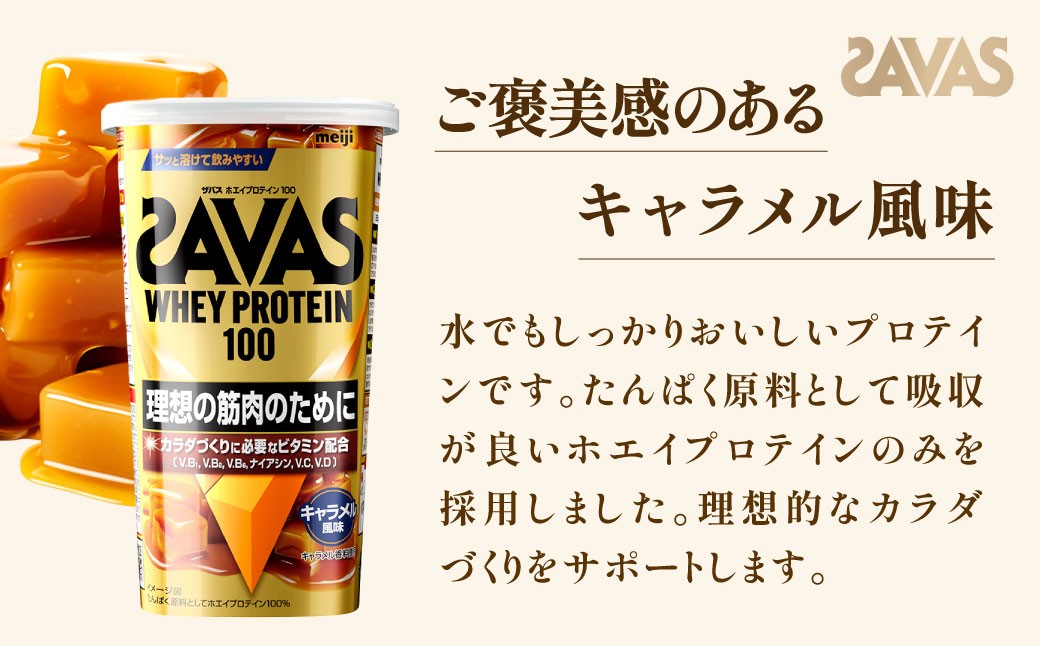 ホエイプロテイン100 キャラメル風味 280g【2個】