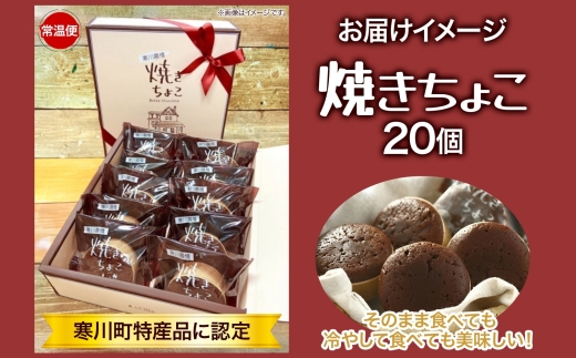 寒川町特産品 焼きちょこ 20個入り しっとり 濃厚  チョコレート 焼き菓子 焼菓子 リッチ 滑らか チョコ ショコラ デザート スイーツ ラメール洋菓子 ギフト 贈答品 プレゼント 送料無料 神奈