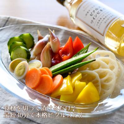 ふるさと納税 笛吹市 【簡単・時短おうちごはん応援!】ピクルスワインビネガー3本セット≪自社醸造ワインビネガー使用≫ |  | 01