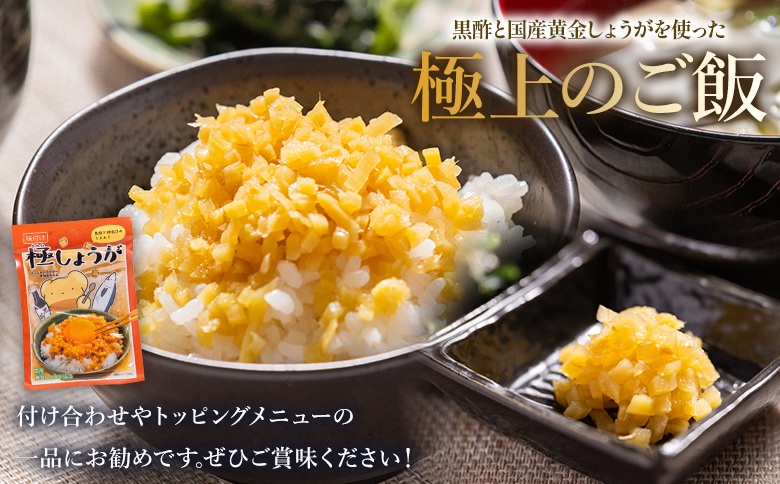 【7日程度で発送】味付け 極しょうが 110g×4袋 計440g 早い スピード発送 7日程度 早く 届く Xnb-0013