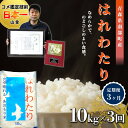 【ふるさと納税】 ＜定期便＞【コメ鑑定技術日本一の山金】 はれわたり 10kg×3ヶ月連続（令和6年産） 白米 精米 米 お米 おこめ コメ 東北 青森県 南部町 F21U-487