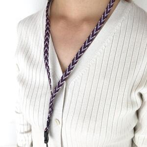 組紐 クリップ付 ネックストラップ４【hrkz0004-4】