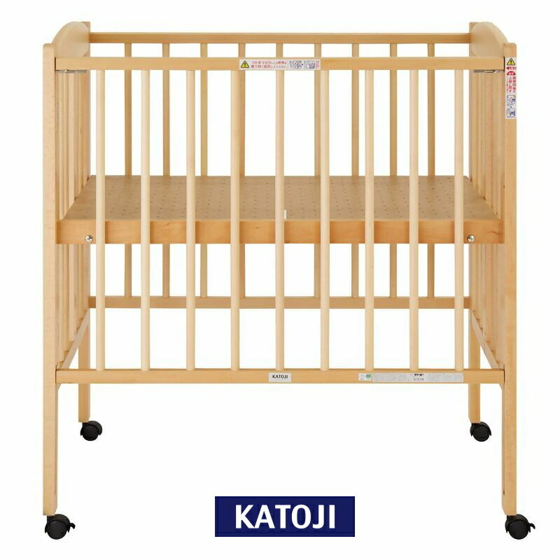 【ふるさと納税】カトージ 日本製折りたたみミニベビーベッドハイタイプ（ナチュラル）｜カトージ KATOJI ブランド 子育て お昼寝 子ども 子供 おしゃれ 赤ちゃん ベビー ベビー用品 ベビーベッド ベッド ハイシート 家具 かわいい ミニ 折りたたみ