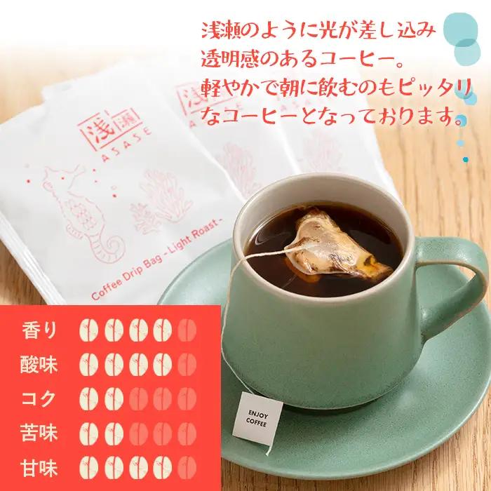 ドリップバッグ コーヒー 飲み比べ セット (計8個・深煎り10g×4 / 浅煎り10g×4)【しんしろ珈琲】A1080