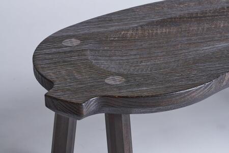 ≪大川の匠≫ 焼桐ナスビベンチ（羊毛桐材）大川家具