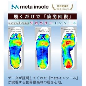 履くだけで『疲労回復』madrasリカバリーシューズ【指圧】M8834MT ブラック 25.5cm【1703072】