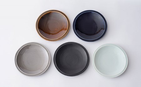 【波佐見焼】リム プレート 中皿 5colors 5枚セット 取り皿 18cm 6寸 食器 皿 【一龍陶苑】 [CC69]  波佐見焼