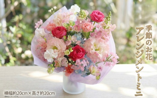 ≪ギフト≫季節のお花アレンジメントミニ アレンジメント 生花 ギフト プレゼント 誕生日 記念日 母の日 父の日