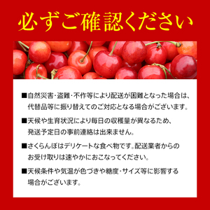 【令和6年産先行予約】 さくらんぼ 「佐藤錦」 約1kg (秀 2L以上) バラ詰め 《令和6年6月上旬～発送》 『生産者おまかせ』 サクランボ 果物 フルーツ 産地直送 生産農家直送 山形県 南陽市