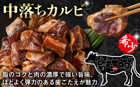 牛中落ちカルビ タレ漬け1.2kg≪みやこんじょ特急便≫_AA-3320-Q_(都城市) 外国産 味付き牛中落ちカルビ 300gパック 真空 小分け 1200g