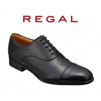 ふるさと納税 奥州市 REGAL革靴 ストレートチップ  21CL ブラック＜奥州市モデル＞ 25.5cm [AM011]