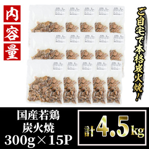 【V-40】国産若鶏炭火焼き 饗宴(計3.3kg・300g×11P)【味鶏フーズ】