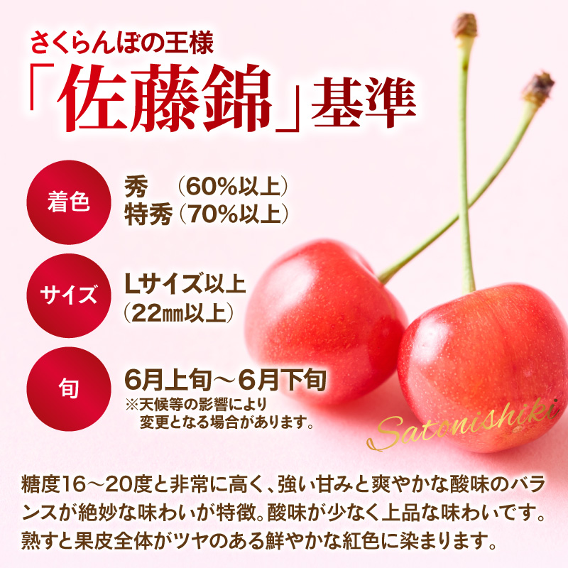 【令和9年産】さくらんぼ食べ比べ「佐藤錦」と「紅秀峰」各1kg全2回お届け ka073-017 各1kg