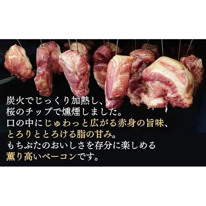 越後もちぶた(新潟県産和豚もちぶた) バラとショルダー2種のベーコンセット 600g ※2026年1月下旬より発送開始