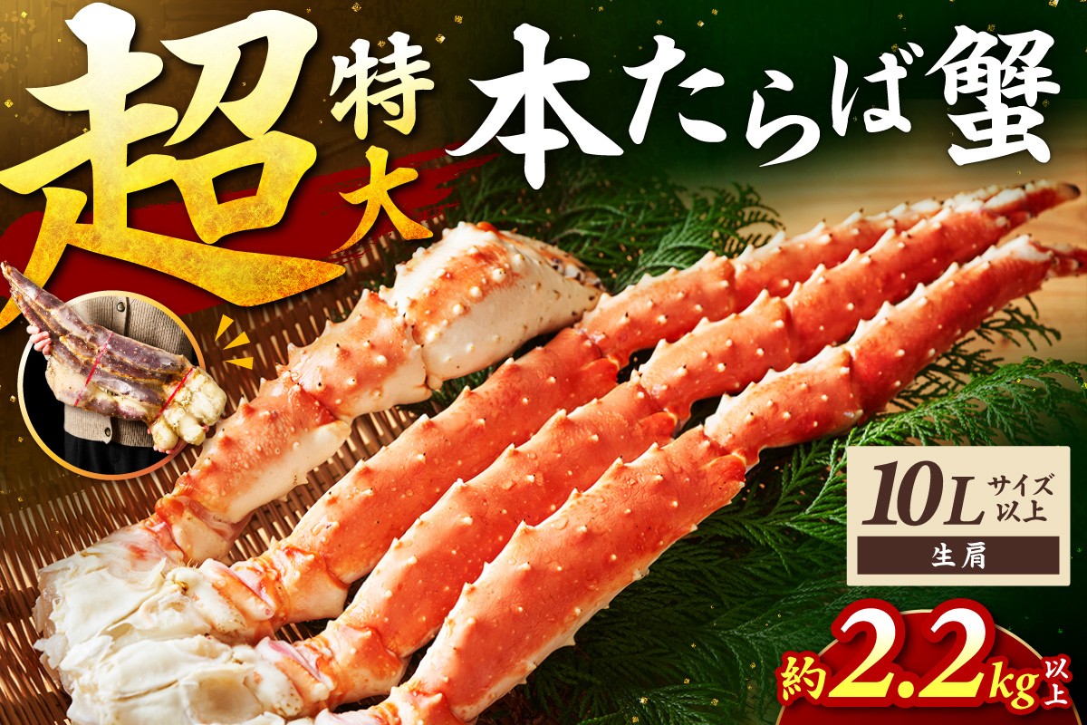 
                  【1肩2.2kg以上の超極太10L以上メガサイズ】一番人気！ 本たらば蟹 生肩 約2.2kg以上～ 目視選別【087B-064】
                