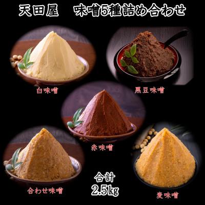 ふるさと納税 御坊市 天田屋　味噌5種詰め合わせ