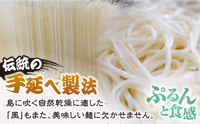 【全12回定期便】がんこ親爺のこだわりうどん10袋　保存食　椿　五島　うどん　手延べ　五島市/中本製麺 [PCR038]