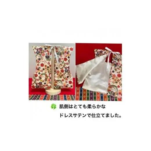 【1.白色系（桜・牡丹・紅葉）】【選べる8色】ベビーお祝い着(被布)