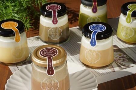 食べるお茶スイーツ 東白茶寮プリン 「茜」 6種 6個セット 10000円 一万円