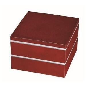 6.0寸 二段重箱 ななこ シール蓋・仕切り付【YG99】